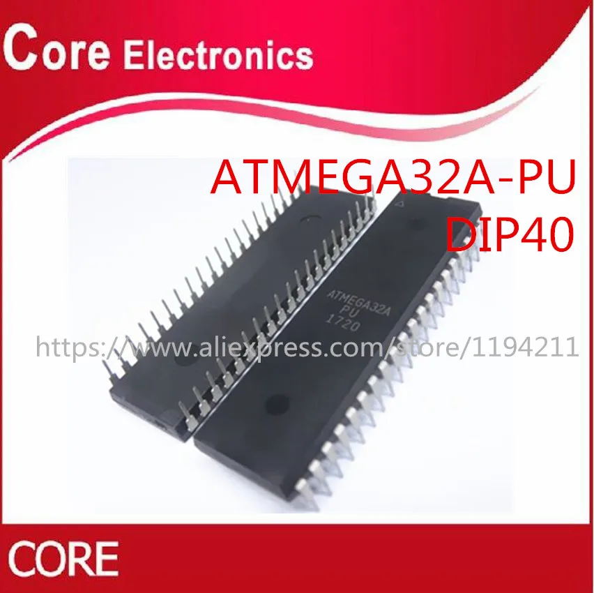 10 шт. ATMEGA32A PU ATMEGA32 DIP 40|Интегральные схемы| |