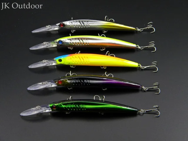  5pcs 14.5CM-12.7G Big Game fishing Lures Plastic Hard Bait Fishing Tackle Pesca Fish Wobbler Minnow