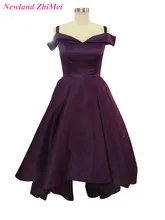 Sexy Off the Shoulder Prom font b Dresses b font Charming Woman A Line Satin font