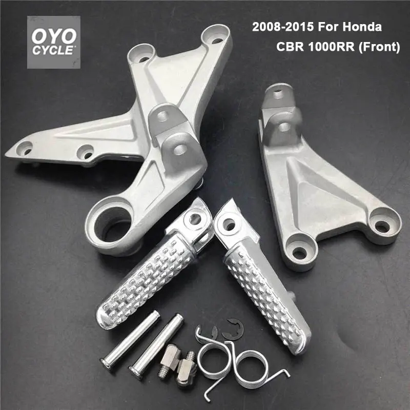 

Front Driver Rider Foot Pegs For Honda CBR 1000 RR 2008 2009 2010 2011 2012 2013 2014 2015 Bracket Footrest CBR1000RR Foot Rests