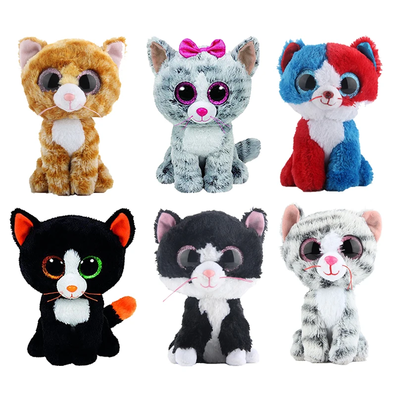 

Ty Beanie Boos Stuffed & Plush Animals Black Cat Doll Toys for Children Gift