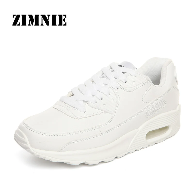 ZIMNIE/Женская обувь для бега; красовки; женские кроссовки; коллекция года; женские кроссовки; Zapatillas Deportivas Mujer; обувь для бега; цвет розовый; размеры 7,5 - Цвет: 02 White Pu