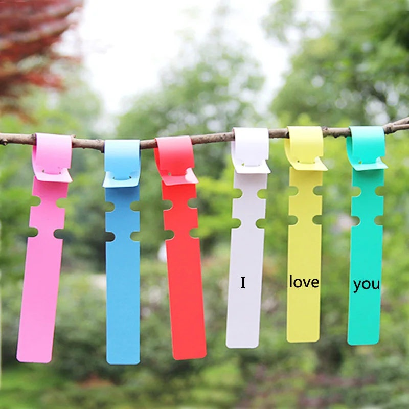 

200*20 mm/Gardening ring set label ring ring waterproof seedling signage orchid plant flower signboard PVC tag 30 pcs