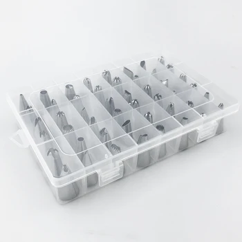 

Super 52 Pcs Russian Tulip Icing Piping Nozzles Korean Style Pastry Tips Cake Decoration Dessert Baking Stainless Steel Tools