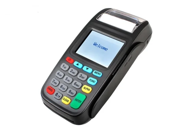 Handheld com Gprs de Comunicação Móvel e Leitor de Cartões Sistema Linux Terminal Mifare Pos