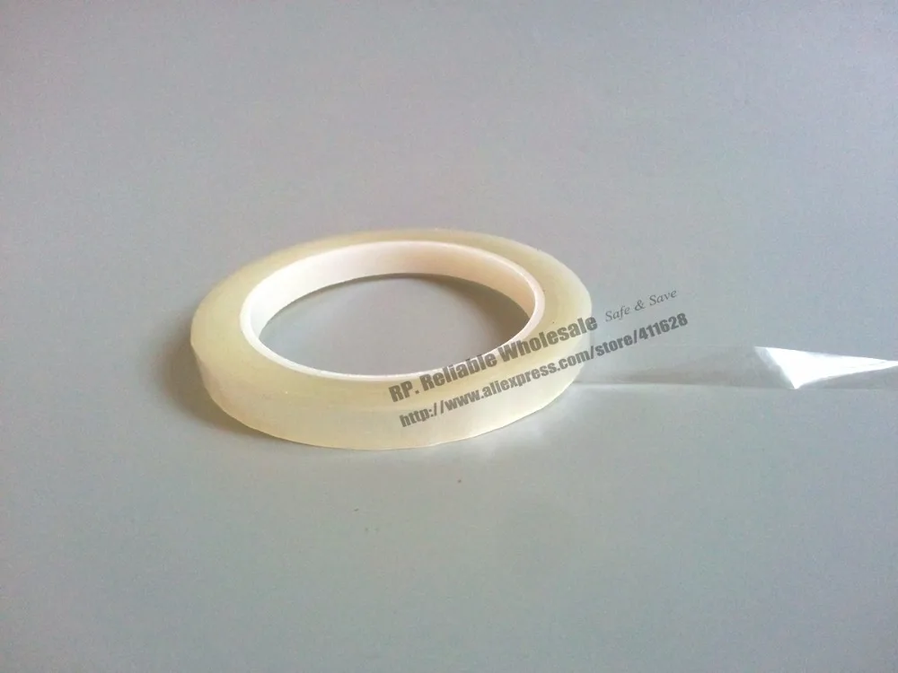 100mm-66m-006mm-thick-single-sided-sticky-insulation-mylar-tape-for-transformers-fasten-transparent