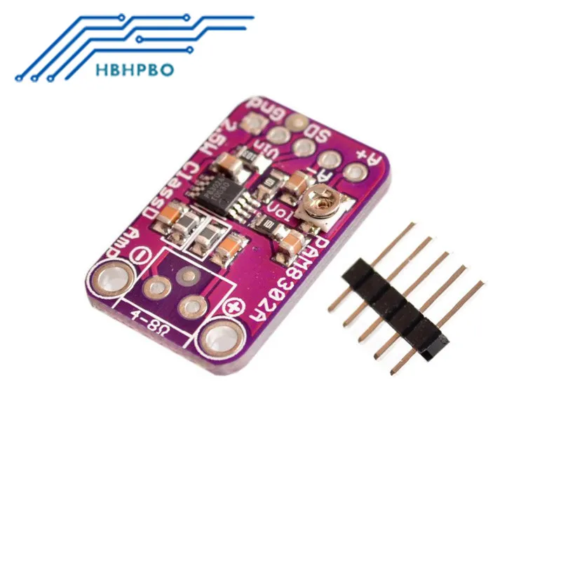 2pcs PAM8302 2 5W Class D Single Channel Audio Amplifier Board Amp