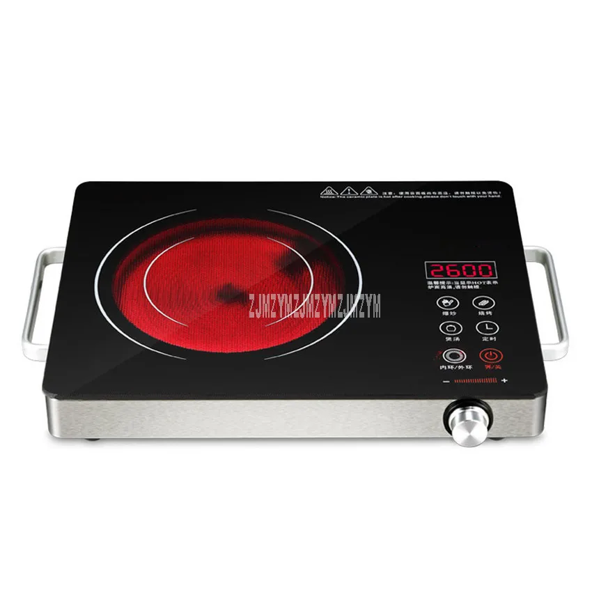 2600W 36x27.8cm Electric Ceramic Stove Induction Cooker 3h Timing 26 Gear Fire-power Stir-Fry Stewing Barbecue Cooktop JN20A5A