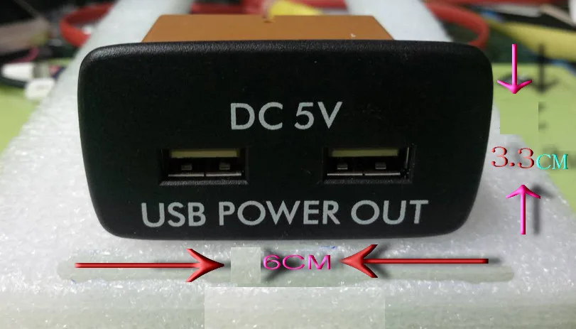 Двухинтерфейсное Мощное зарядное устройство USB для toyota, Subaru