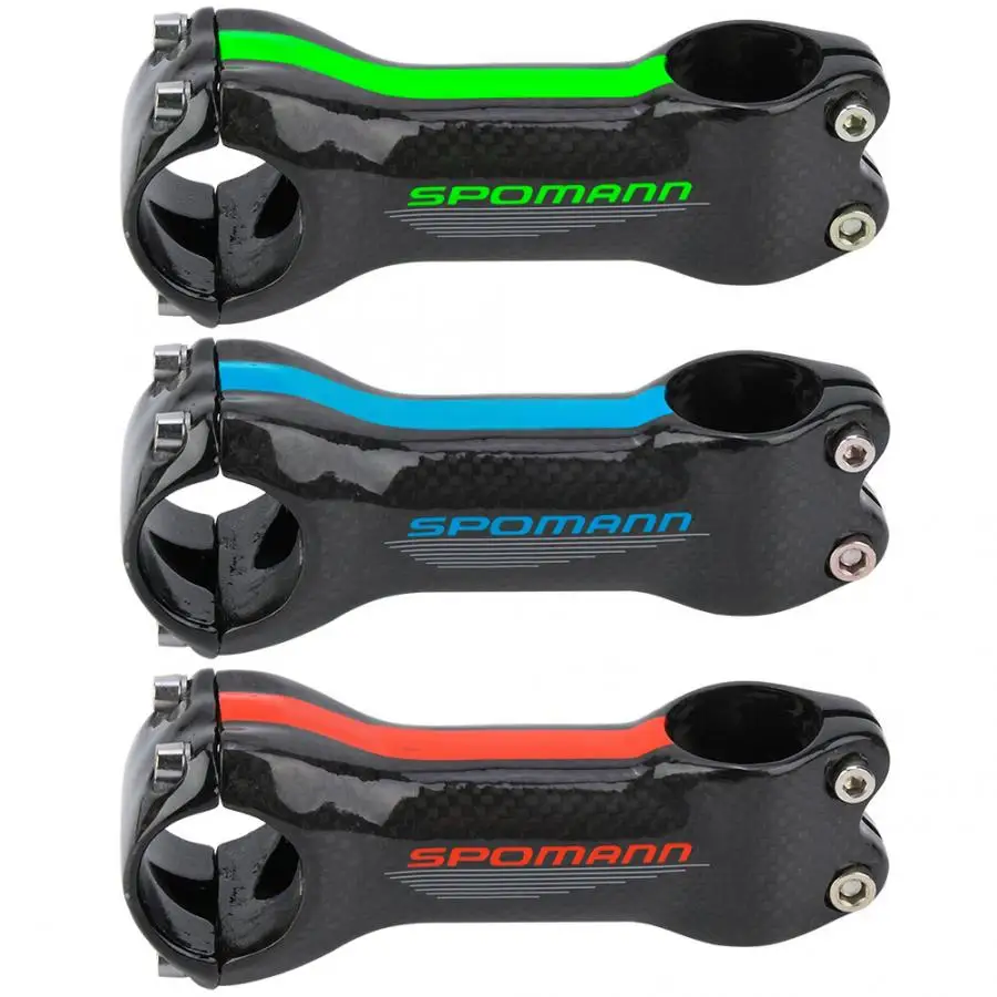 

1PCS Ultralight Bike Stem Carbon Fiber Bike Handlebar Stem Rust-Less Bicycle Handlebar Stem High Strength Bicycle Parts