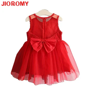 

2019 summer new Korean lace stitching girls dress red mesh silk vest skirt