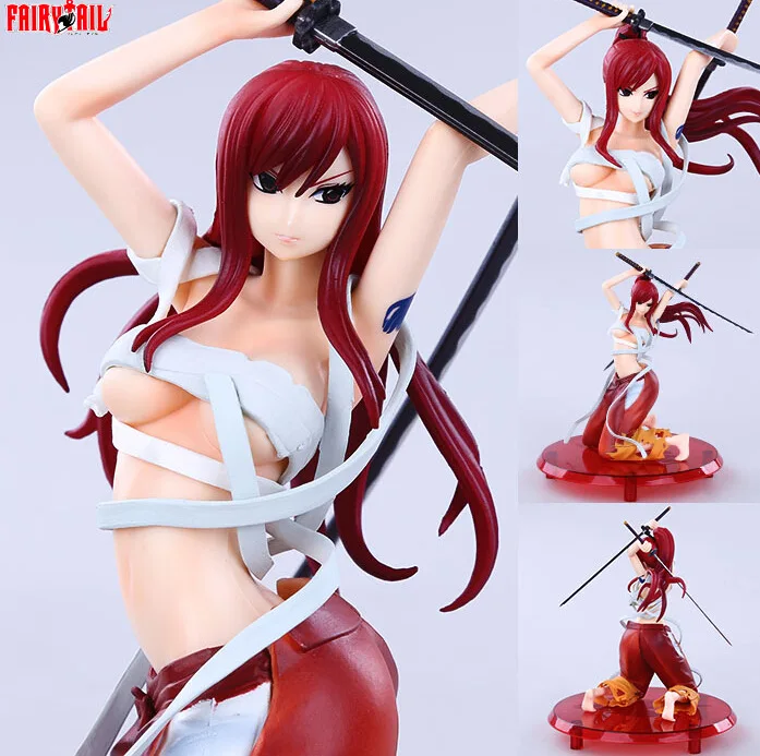

PVC Hobby Japan Comic Fairy Tail Action Figure ERZA Scarlet 1/8 Replaceable Sexy Anime Model Toy Collectibles Gift Decoration