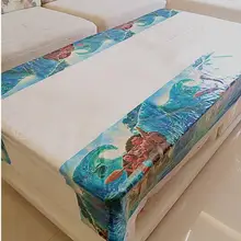 180*108 см Дети пользу Baby Shower украшения для скатерти Moana бумажные тарелки Happy День рождения поставки посуда