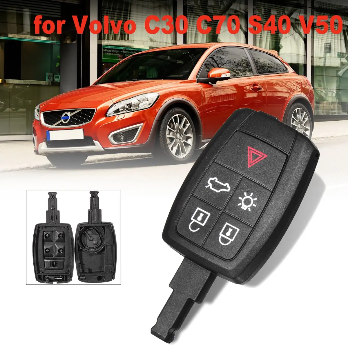 5 Buttons For Volvo C30 C70 S40 V50 2008 2009 2010 2011 Trunk Emergency