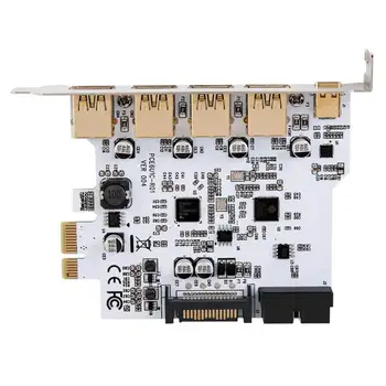 

Type-C 4 USB 3.0 Expansion Card Desktop Chassis Front 19 Pin Interface Adapter D720201 chip Converter for motherboard