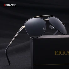 ERRANCE 2017 gafas de sol de los hombres UV400 Gafas de Sol de Piloto de alta calidad de la manera gafas de sol luneta homme gafas de sol para los hombres