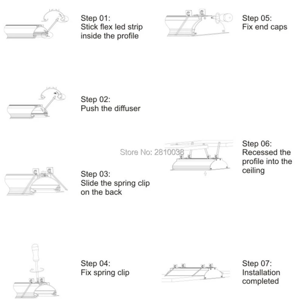 Redonda de Prata Círculo de Alumínio Perfil de Alumínio para a Luz Levou para o para o Quarto 10x1 m Conjuntos e lote Forma Terminou Meio Led Strip Canal Quarto 4 10X1 M Conjuntos Lote forma redonda de