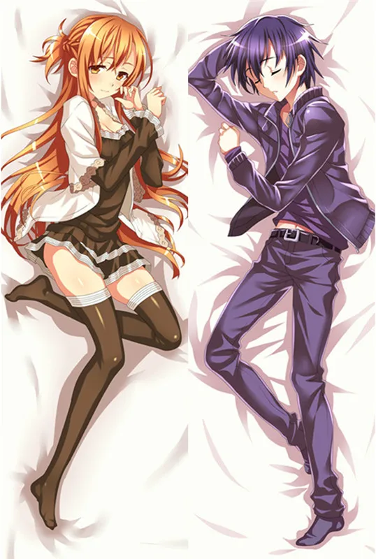 Аниме Dakimakura тело меч искусство онлайн 150x50 см 100x35 см наволочка манга 1 - Цвет: 1