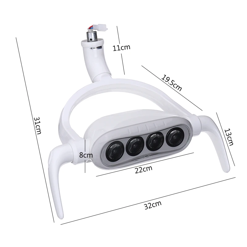 Инфракрасный Индуктивный вкл/выкл бестеневой стоматологический стул светодиодный светильник оральный Точечный светильник 4 светодиодный s 15W