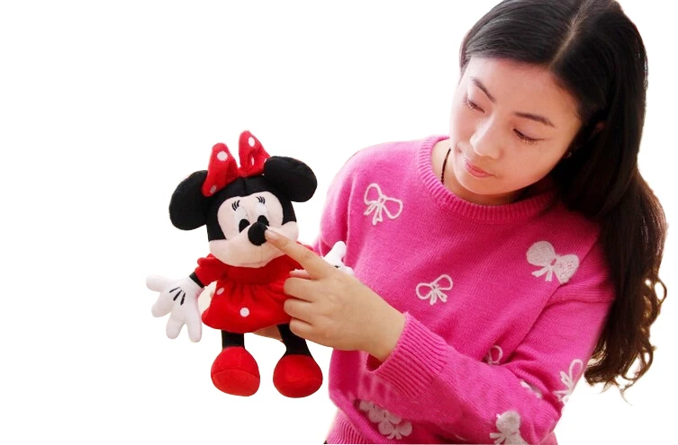 1 шт. 28 см милые Микки Маус и Минни Маус мягкие плюшевые персонажи мультфильмов игрушки дети любят куклы классические подарки