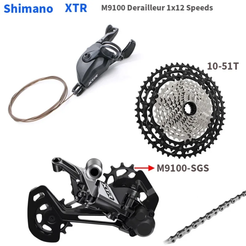 Переключатель передач shimano XTR M9100 12 Скоростей 1x12 задний переключатель кассета SGS