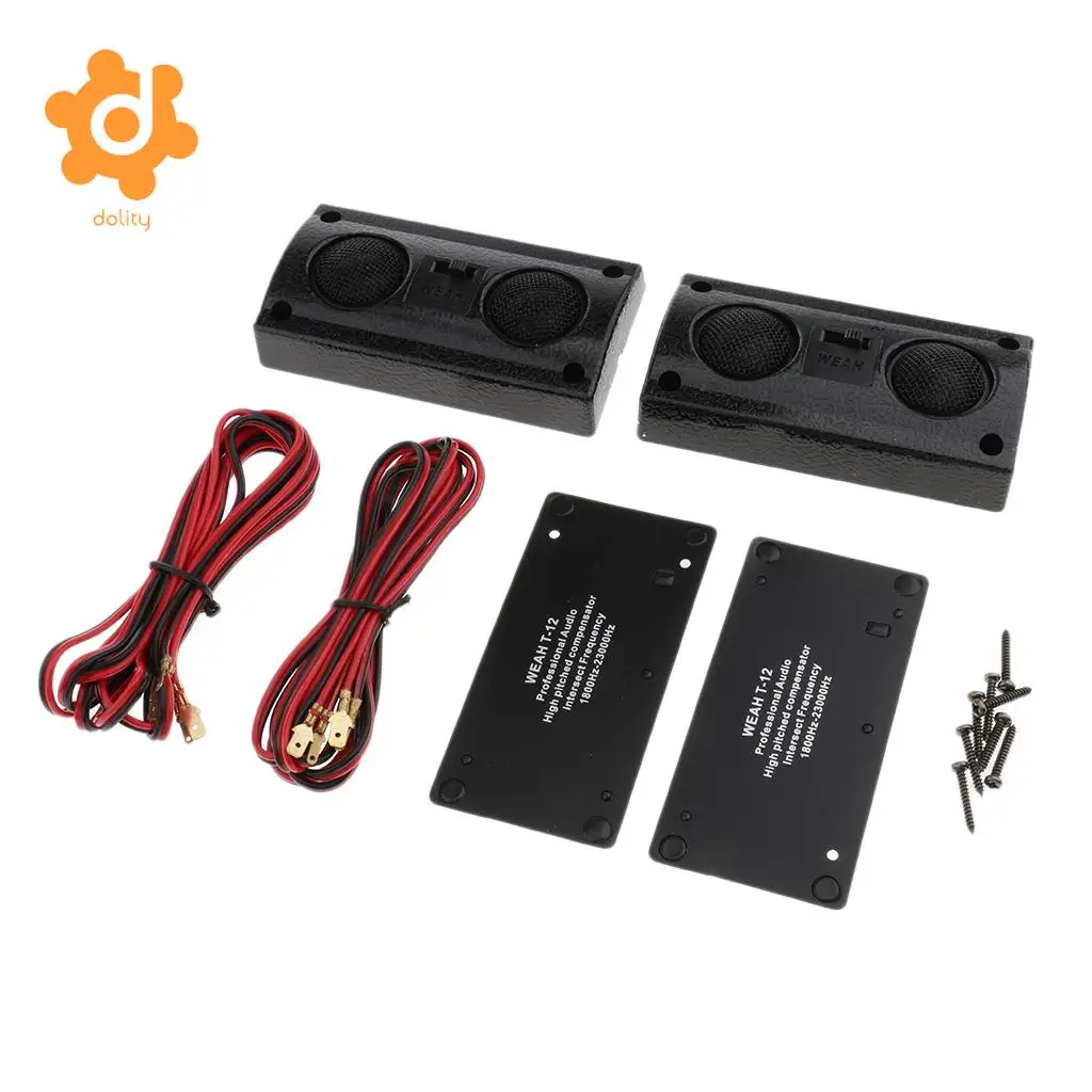 1 Pair High Sound Quality Car Stereo Audio System Dual Speaker Mixed Color