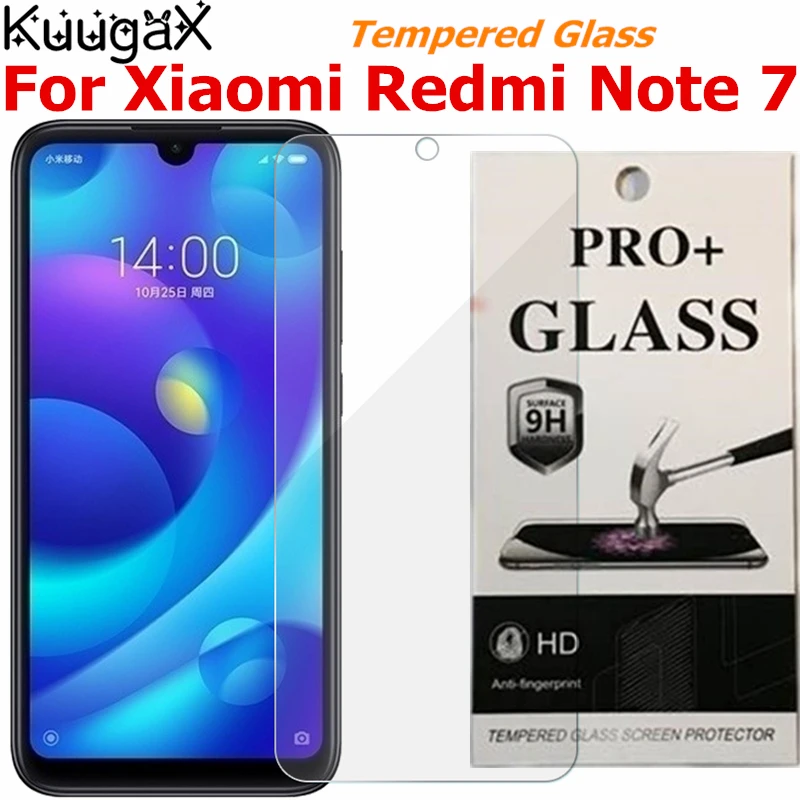 Закаленное стекло для оригинального Xiaomi Redmi Note 7, 4 ГБ, 64 ГБ, оригинальная Защитная пленка для экрана смартфона 9 H, закаленное стекло
