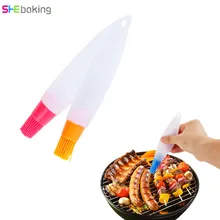 Shebaking 1 шт. ручка для жидкого масла Кисти для выпечки силиконовое масло хлеб для торта кисть для смазывания выпечки барбекю безопасность посуды щетка для запекания