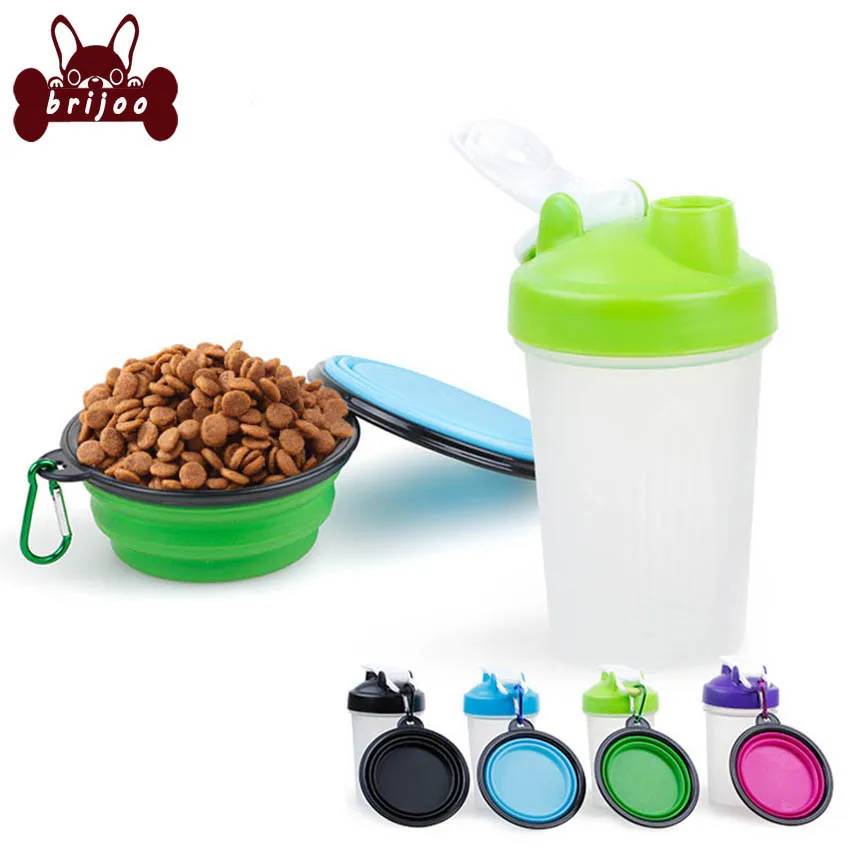 Brijoo Dog Bottle Outdoor Carrier Dog Water Bottle Universal Cat Bottle Food&Water Dual Purpose Eco-friendly Material Products