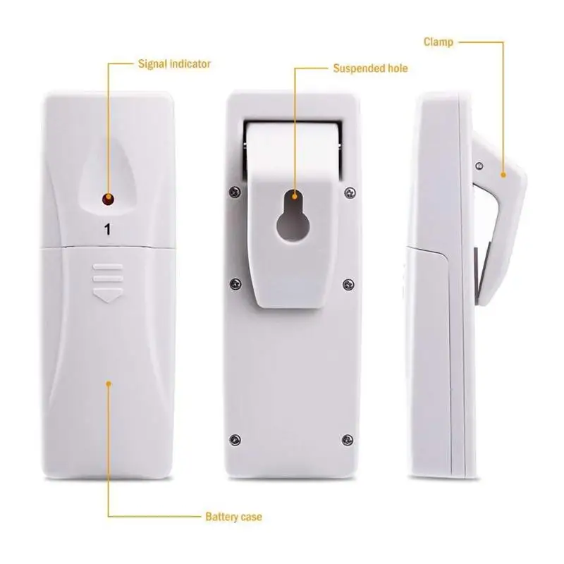 Беспроводной цифровой звуковой будильник холодильник термометр с датчиком 2 шт. бытовые термометры