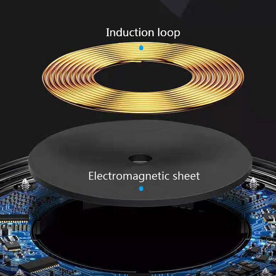 Qi Car Wireless Charger for iPhone Xs X 8 10W Fast Wireless Charging for Samsung Galaxy S9 S10 Car  HUAWEI Phone Holder Charger