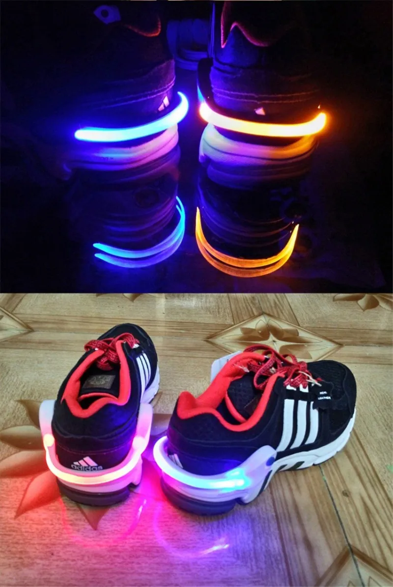 Outdoor Safety Shoe Clip Bicycle Alarm Lights Running Walking Cycling LED Sports Lights For Runners 5 Colors LT0008 (5)