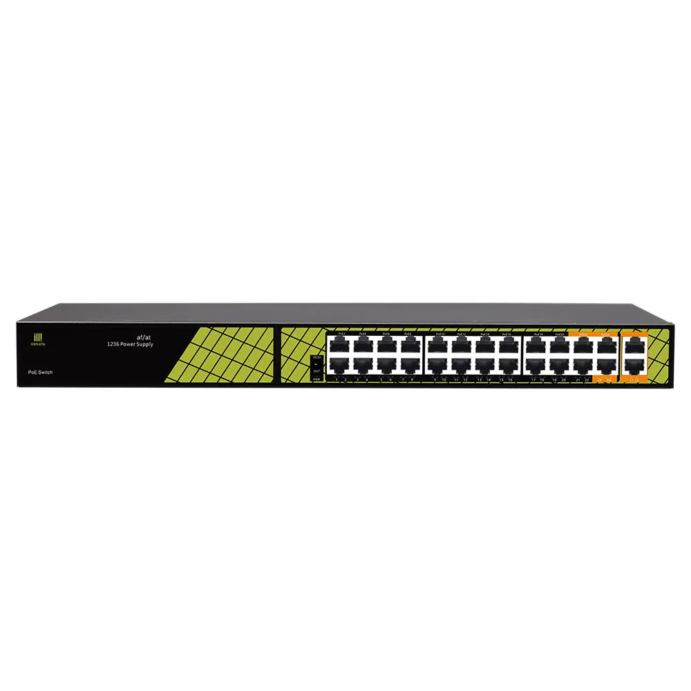 

48V Network POE switch Ethernet with 10/100/1000Mbps Port IEEE 802.3 af/at Suitable for IP camera/Wireless AP/CCTV camera system