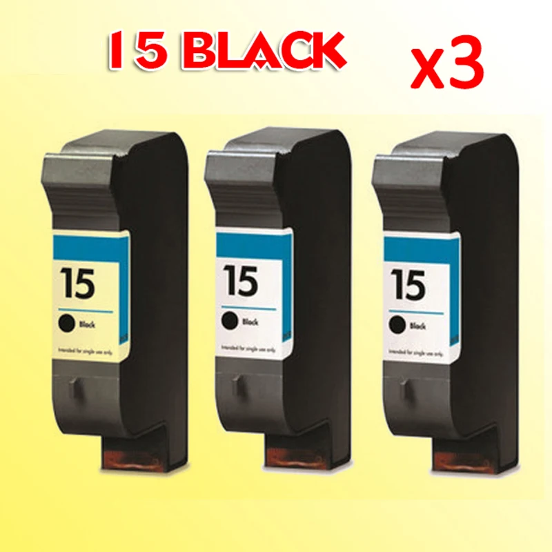 3x ink cartridge compatible for hp 15 compatible for hp15 PRINTER