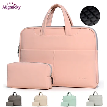 

2019 PU Leather Handbag Laptop Messenger Bag For 13.3 14 15.6inch Case For MacBook Air Pro 13.3"portable waterproof Notebook bag