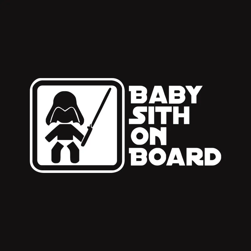 Cunymagos BABY SITH ON BOARD Star War автомобильный Стайлинг переводная виниловая машина