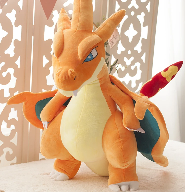 

70cm Genuine original Super cool Charizard plush toy high quality anime dinosaur doll Gift of dreams for boy hobby collection