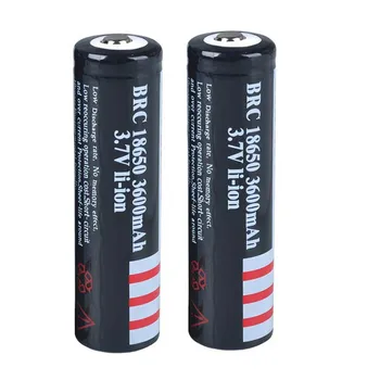 

(2 pcs/ pack) 3.7V 18650 Battery Rechargeable Li-ion Batteries 18650 Lithium Battery for LED Flashlight Headlight