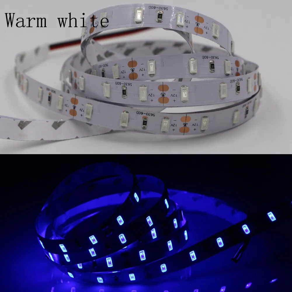 Цветная(RGB светодиодный лента светодиодный полосы света SMD 5050 5630 5730 3528 3014 2835 Водонепроницаемый светодиодный для кабинета для прилавка лампы 60 светодиодный s/m ФИТА полоса dc12V