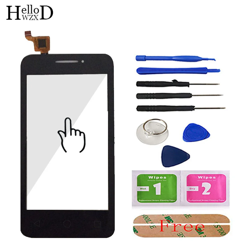 

4.0" High Front TouchScreen For Alcatel One Touch Pixi 3 4013D 4013 OT4013 Touch Screen Digitizer Panel Lens Sensor Adhesive