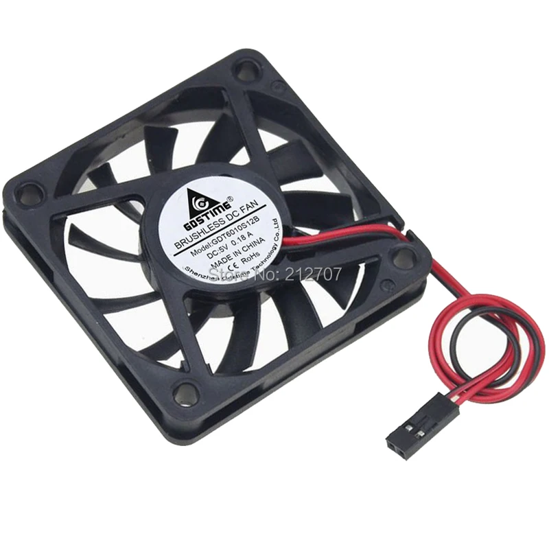 1 кулер gdstime разъем Dupont DC 5V 6 см 60 мм 60x10 6010s Бесщеточный Охлаждающий вентилятор
