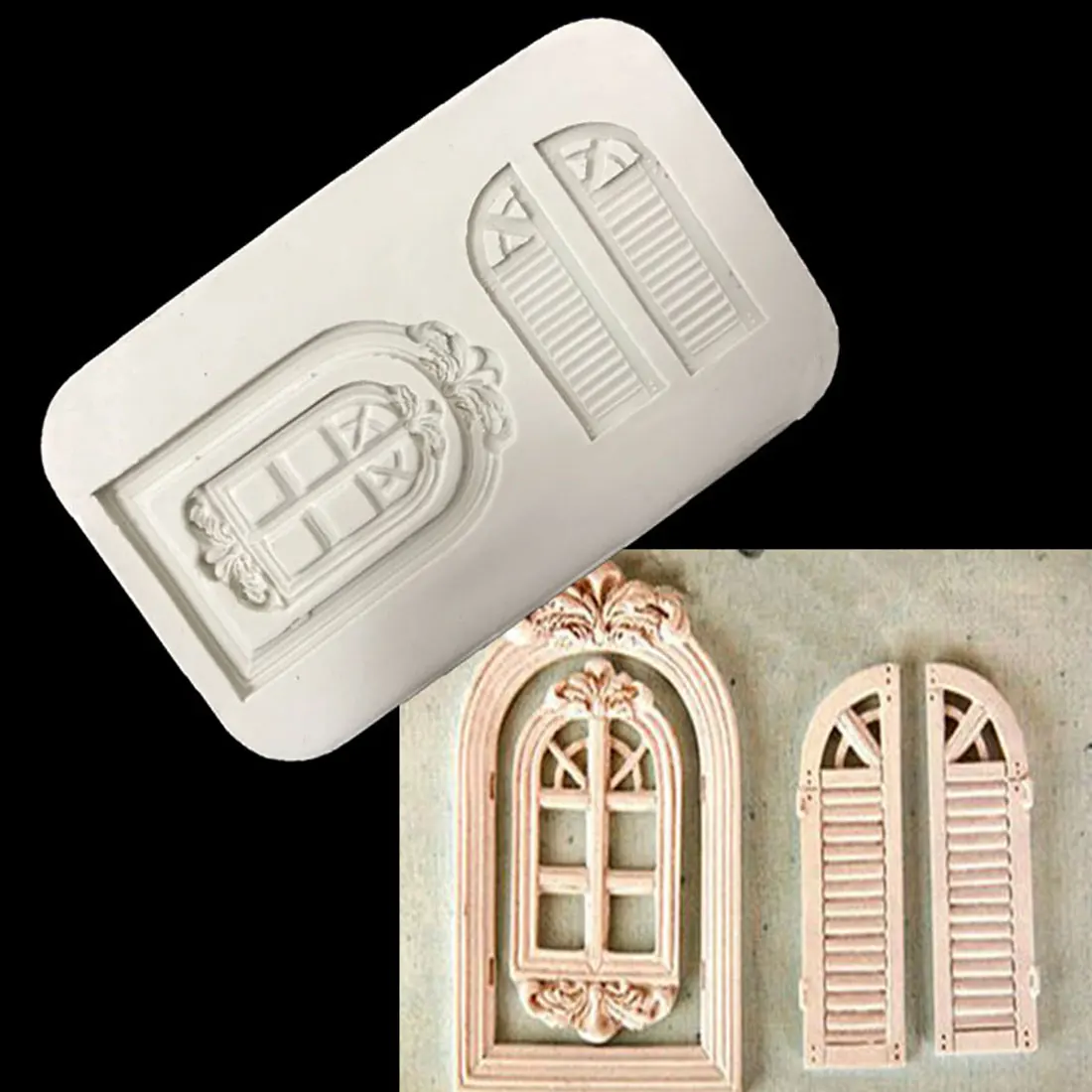 

Good 1 Piece Window Silicone Mold Fondant Mold Cake Decorating Tools Chocolate Gumpaste Mold