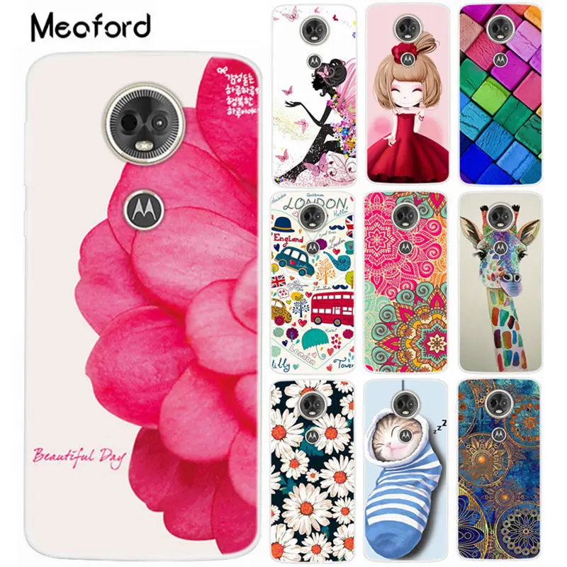 

For Moto E5plus Phone Case For Motorola Moto E5 Plus Soft Silicone Back CoverCute Painted Funda for MOTO E Plus 5th Gen. Case