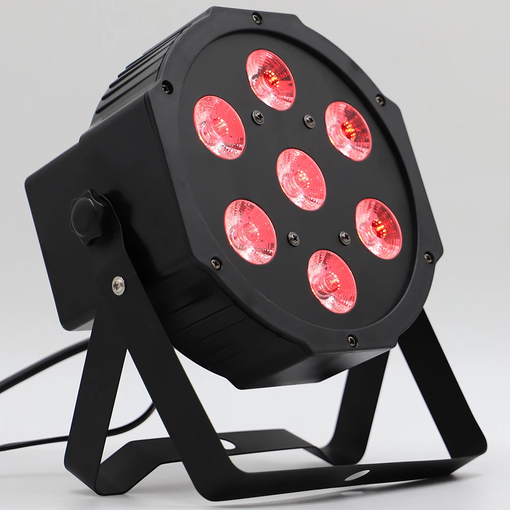 2 قطعة/الوحدة led الاسمية غسل ديسكو ضوء حزب dmx 7x12 w LED DMX rgbw 7 الإضاءة الصوت نشط أضواء العارض