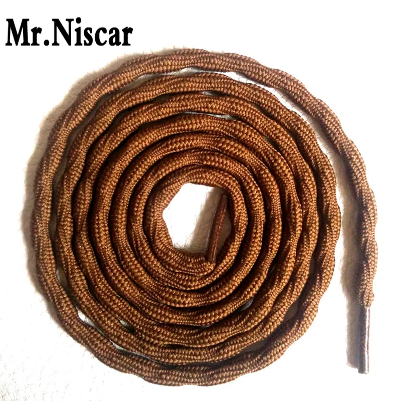 

Mr.Niscar 10 Pair Wear-resistant Outdoor Shoe Laces Climbing Shoelace Light Brown Round Hiking Shoelaces for Travel Hiking Shoes