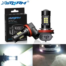 2Pcs H8 H11 Led Bulb HB4 Led Bulbs HB3 9006 9005 SMD Lights 1200LM 6000K 12V