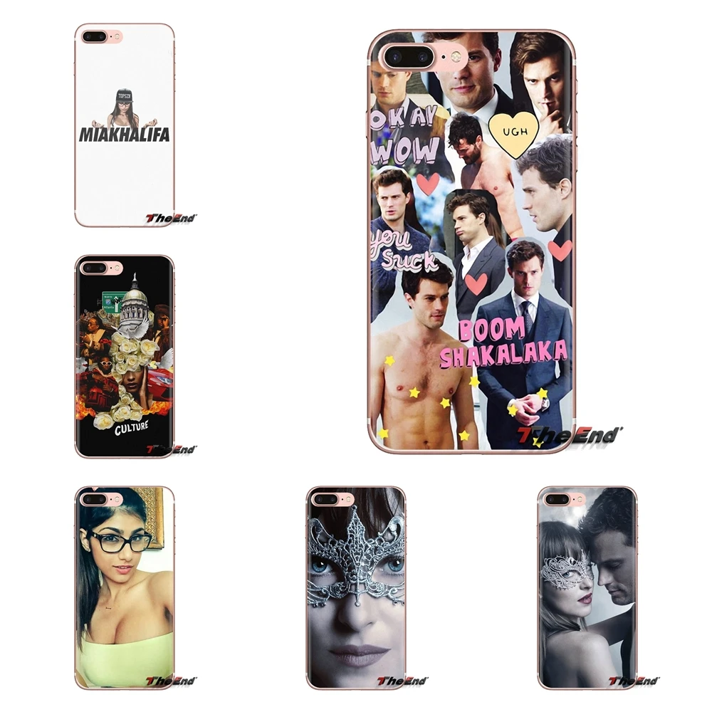 Прозрачные чехлы из ТПУ для Huawei Mate Honor 4C 5C 5X 6X 7 7A 7C 8 9 10 8C 8X 20 Lite Pro Dakota Johnson Jamie Dornan Mia