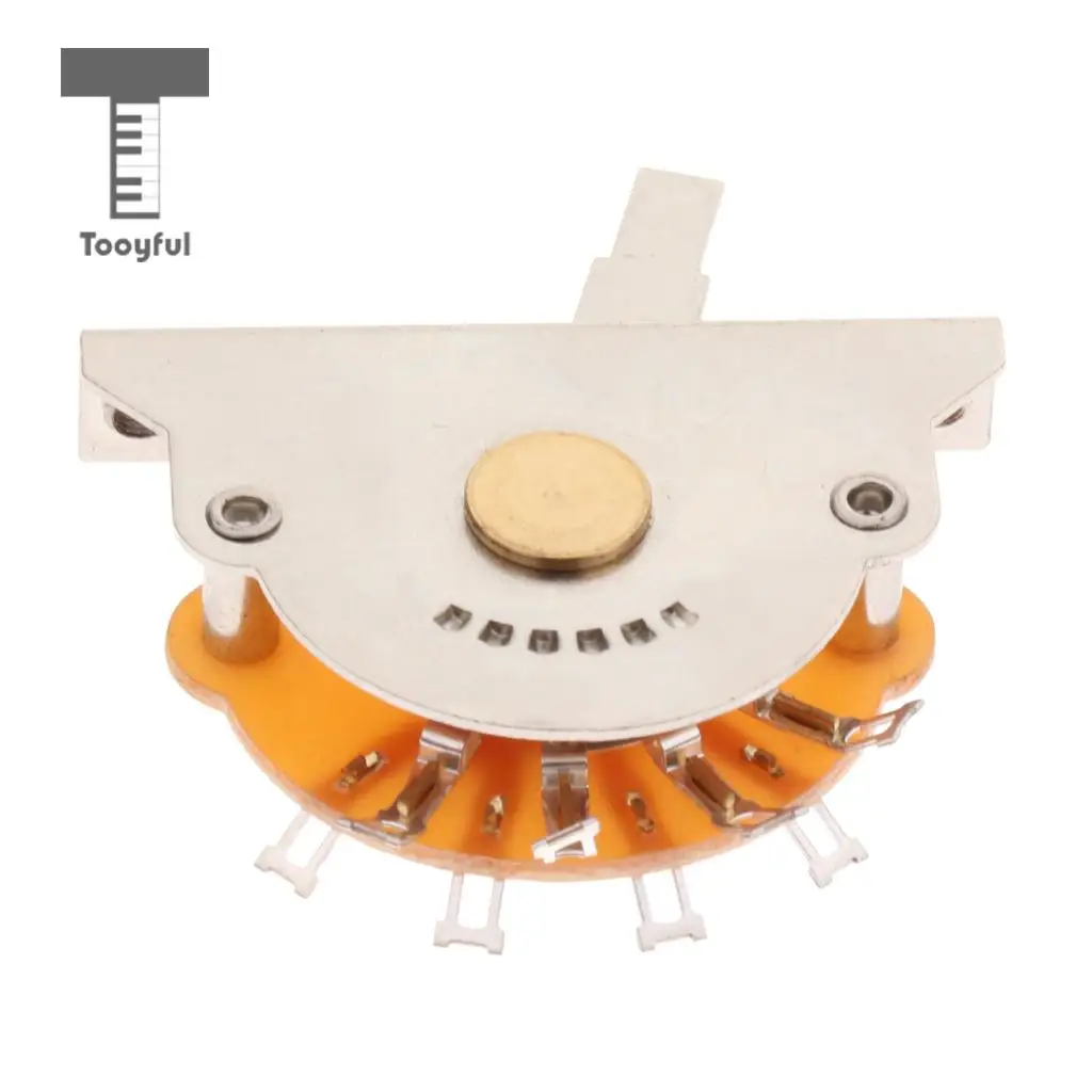 Tooyful 1 Set Alloy 5 Way Lever Pickup Selector Switch with 3pcs tip Stringed Instruments Accessory for Electric Guitar
