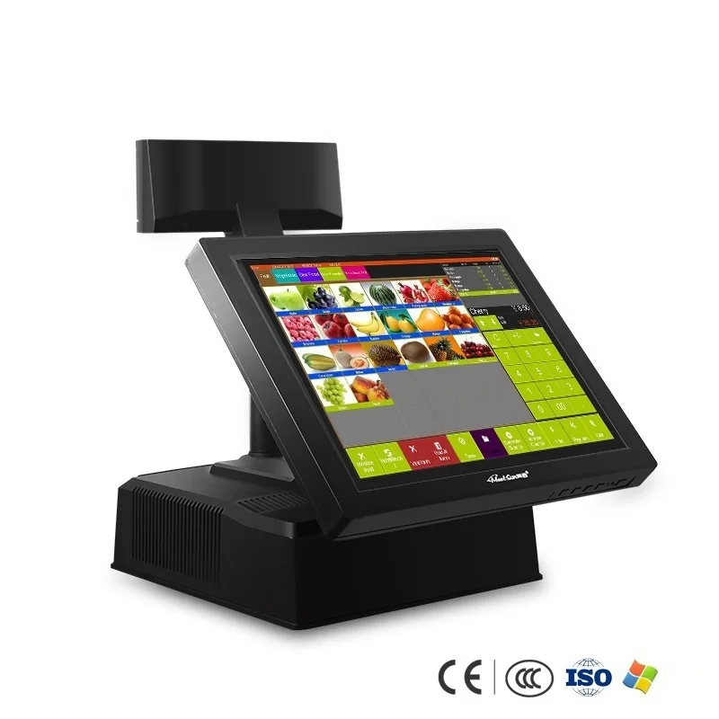 Meetsun MS 808C 2 все в одном POS 15 ''Сенсорный экран монитора Системы кассовый аппарат