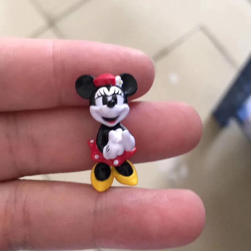 

100pcs Small Mickey Minnie Mouse PVC Action Figures Mini Mouse Model Collection Doll Cake Decors DIY Material